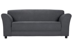 HOME Jenna Large Fabric Sofa - Charcoal